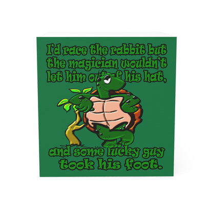 turtle race - note cube (dark green)