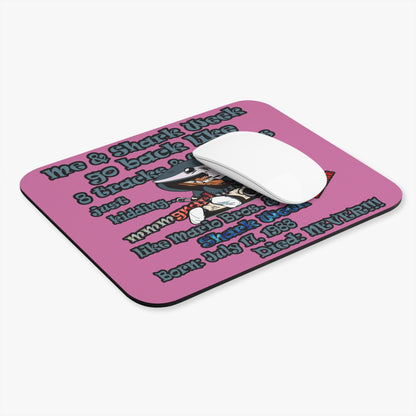 shark week - Mouse Pad (Rectangle) - (light pink)