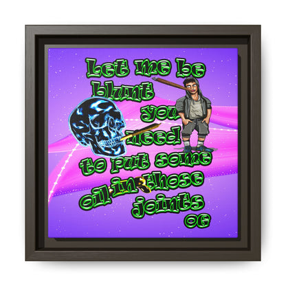 og - framed canvas art (purple-pink wave)