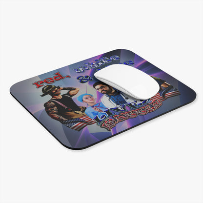 rw&b lives matter - Mouse Pad (Rectangle) (grey-pink wave)