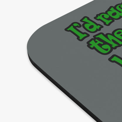 turtle race - Mouse Pad (Rectangle) (dark grey)