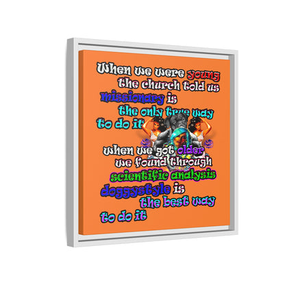 doggystyle - framed canvas art (crusta)