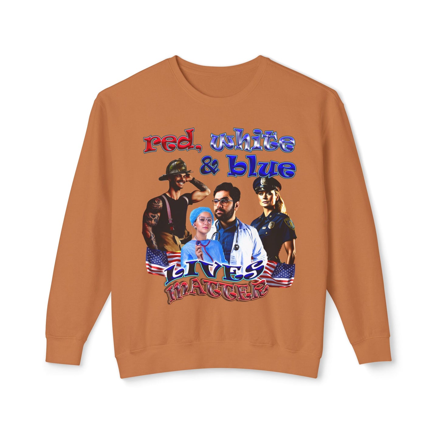 rw&b lives matter - Unisex Lightweight Crewneck Sweatshirt
