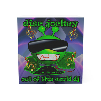 disc jockey - note cube (grey-pink wave)
