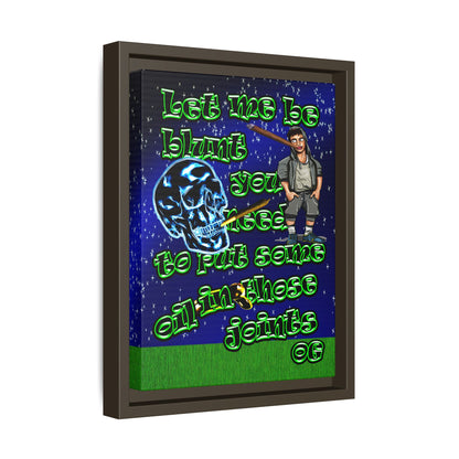 og - framed canvas art ('snoops' background)