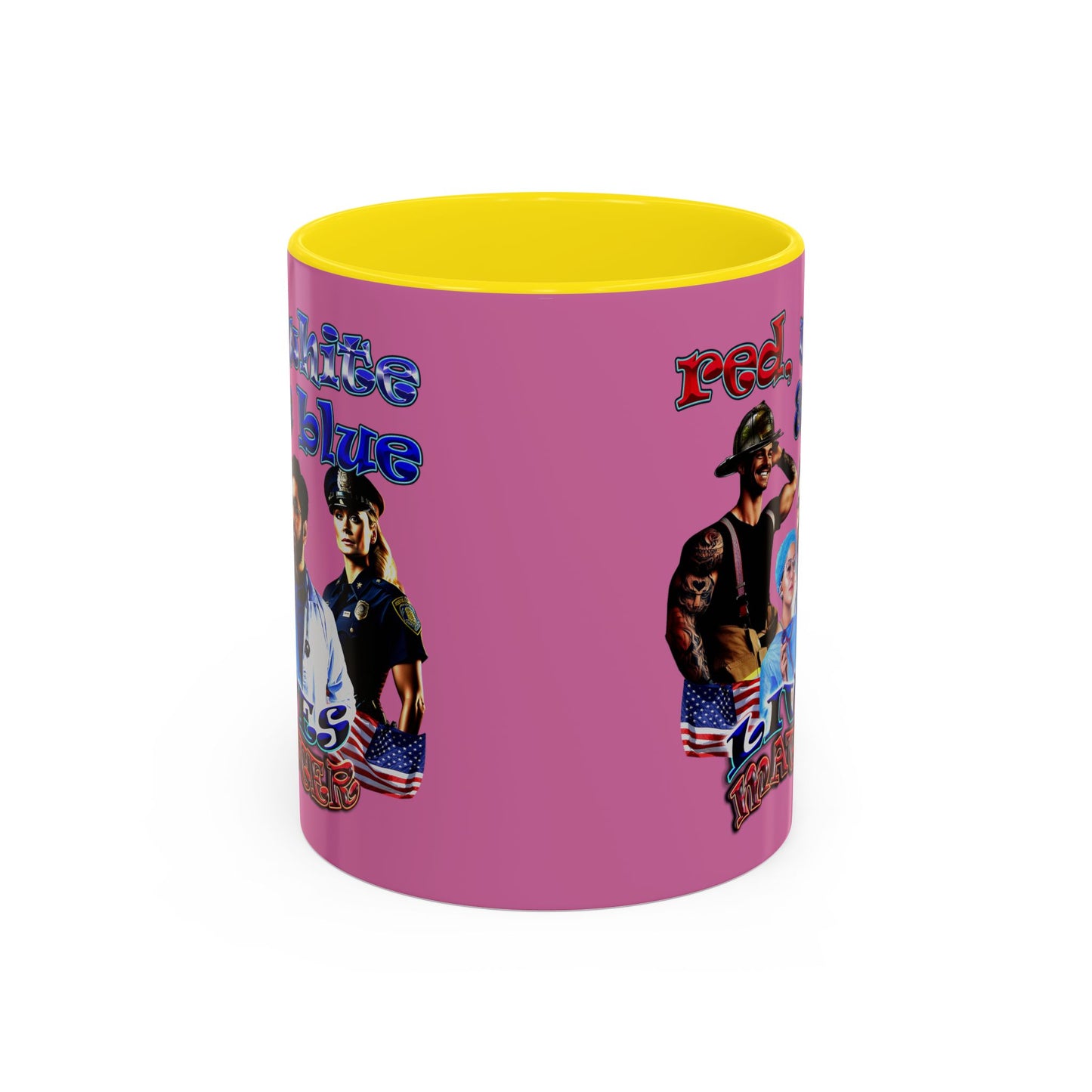 rw&b lives matter - Accent Mug (light pink)