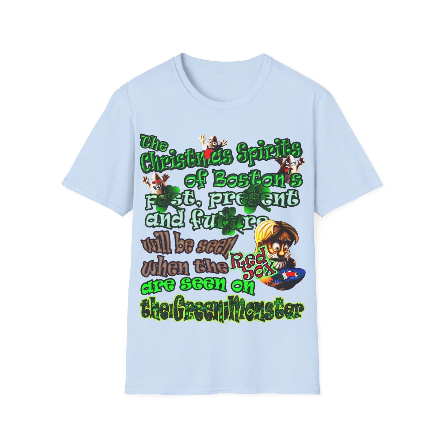 christmas spirits of boston - Unisex Softstyle T-Shirt