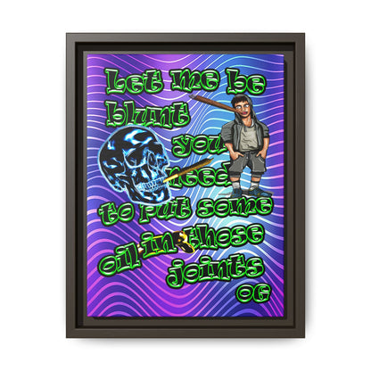 og - framed canvas art (purple wave)
