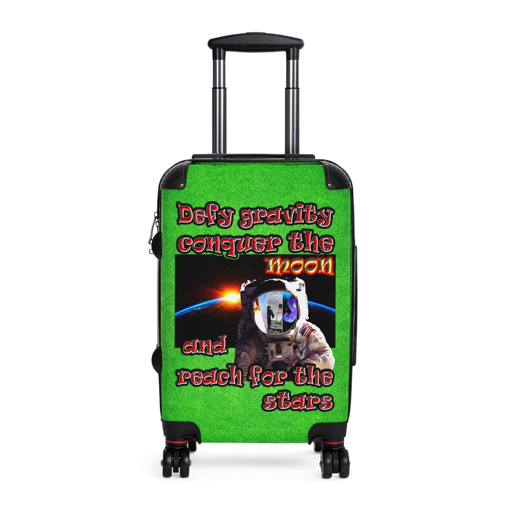 defy conquer reach - suitcase (green turf)
