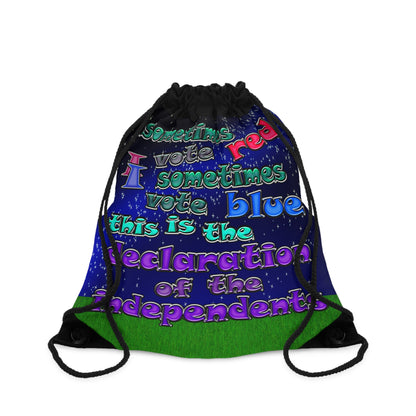 declaration of the independents - Drawstring Bag ('snoops' background)