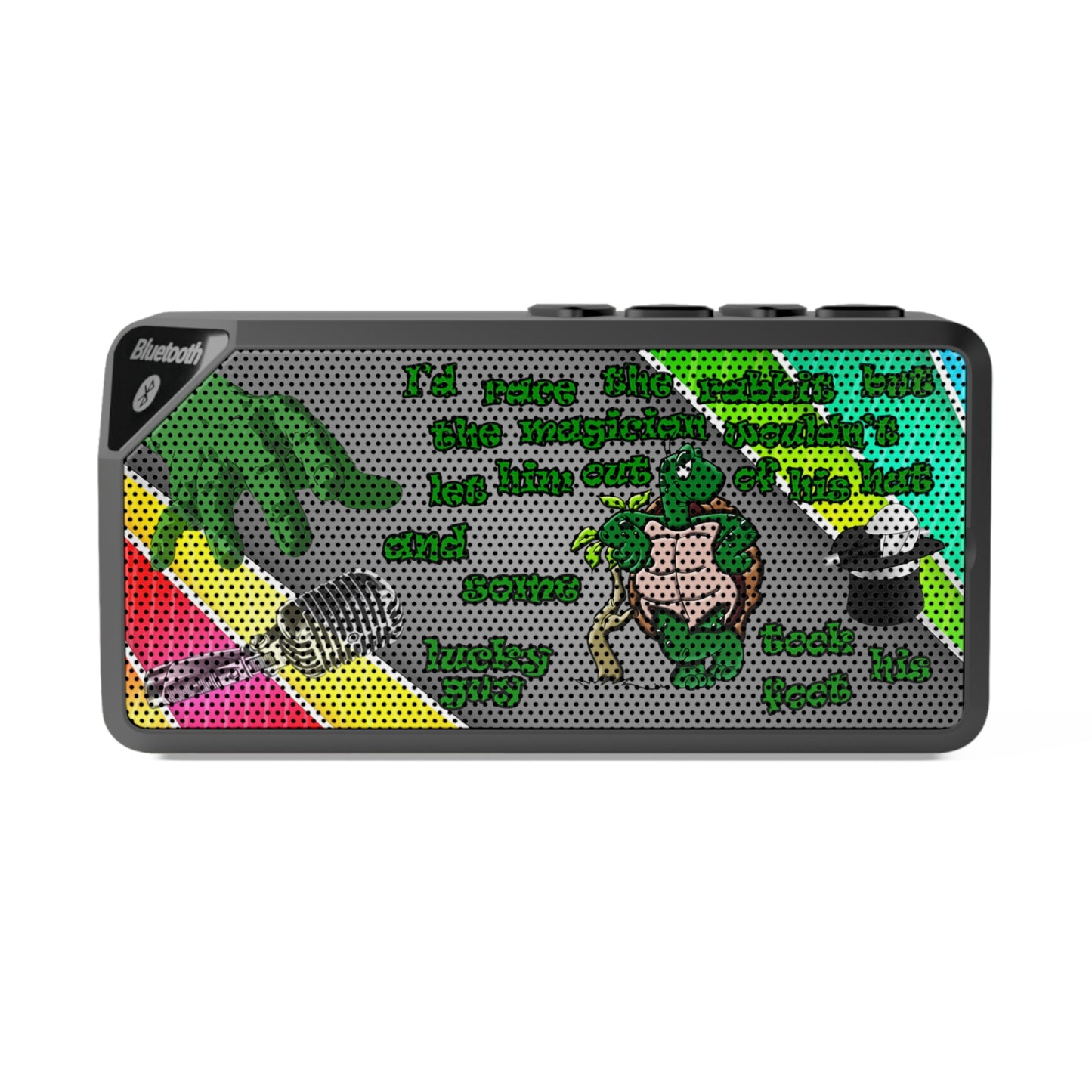 turtle race - Jabba Bluetooth Speaker (rainbow split)