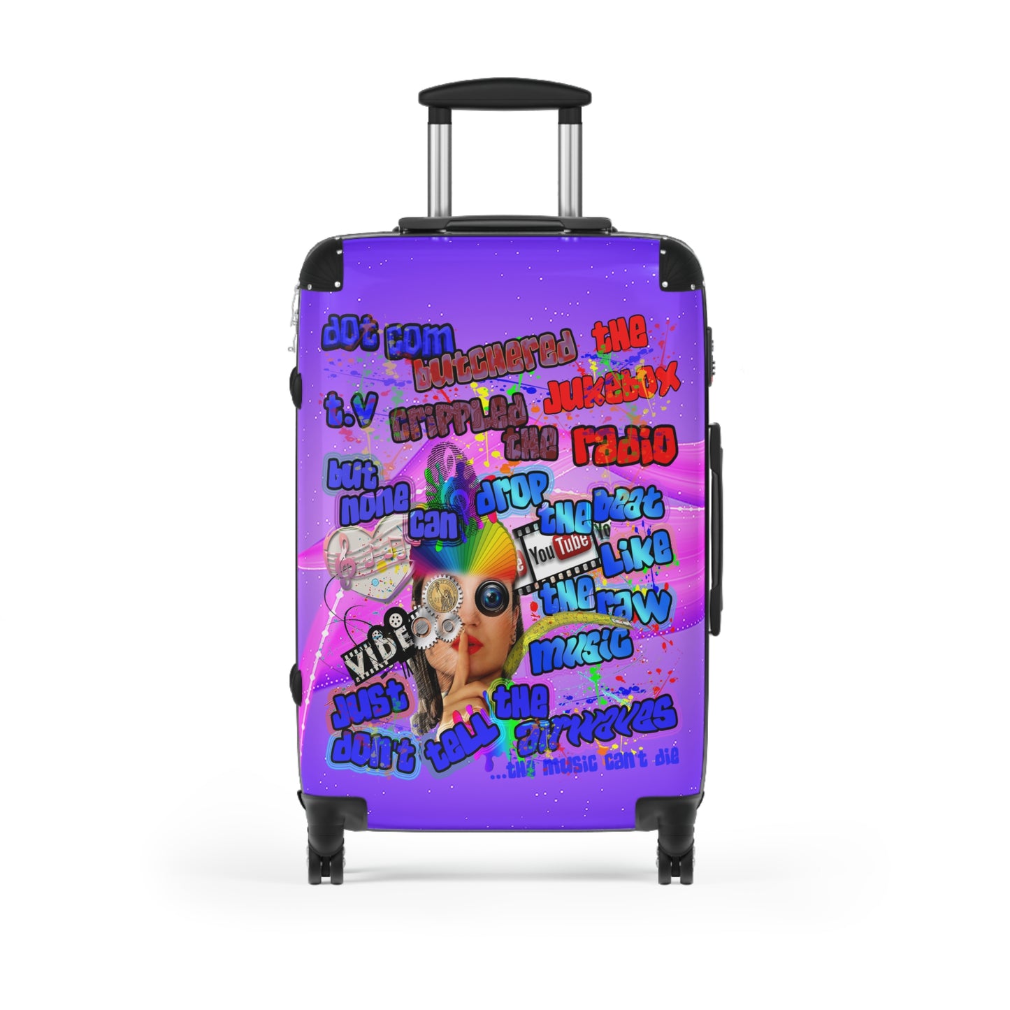 drop the beat - Suitcase (purple-pink wave)