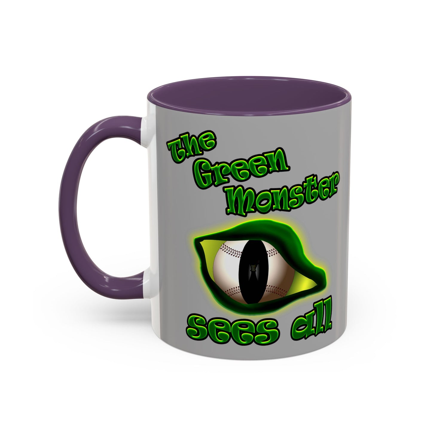 green monster - Accent Mug (light grey)
