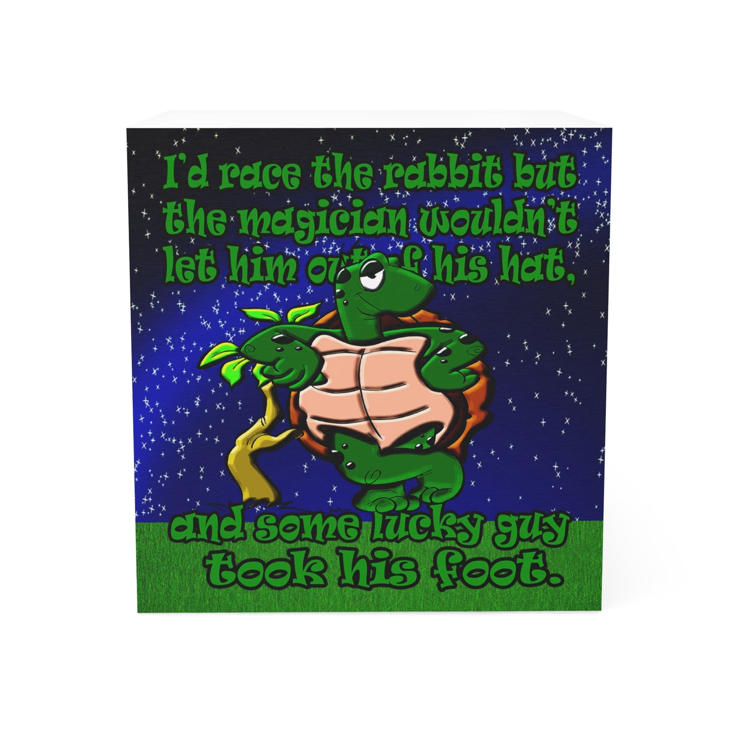 turtle race - note cube ('snoops' background)