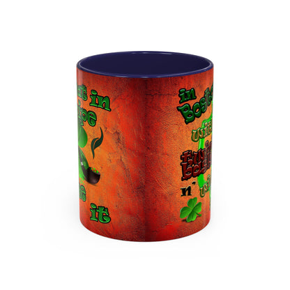 celtics logo - Accent Mug (burnt orange)