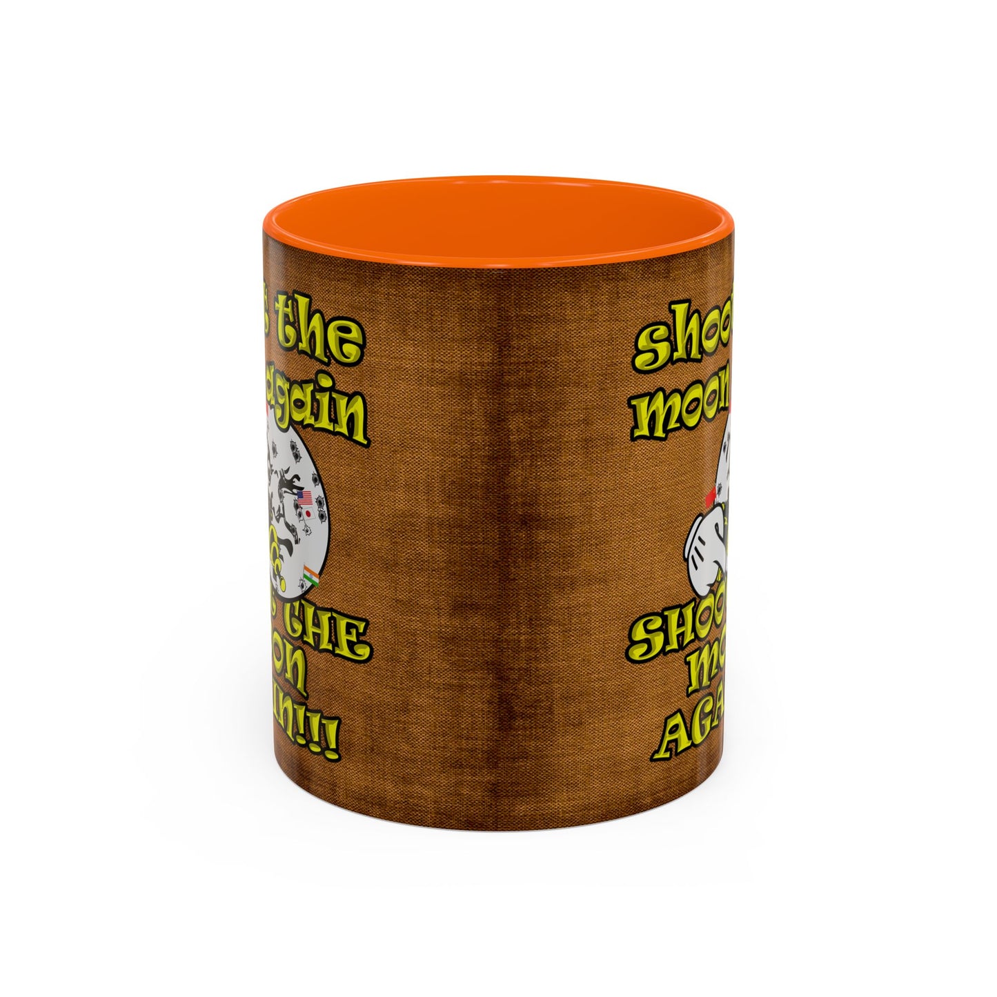 shoot the moon again - Accent Mug (brown papyrus)