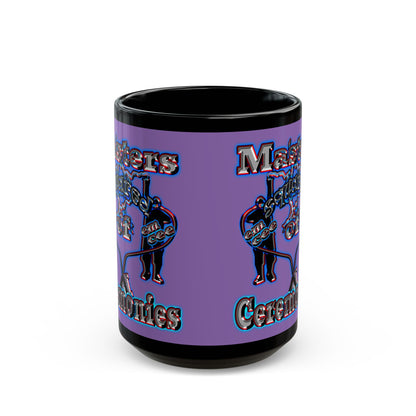 em cee squared - Black Mug (light purple)