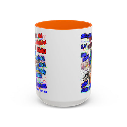 drop the beat - Accent Mug (white)