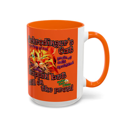 schrodinger's cat - Accent Mug (orange)