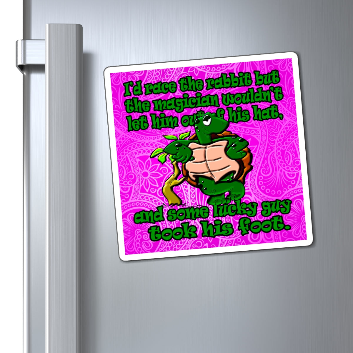 turtle race - Magnets - (pink swirl)