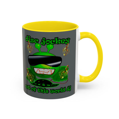disc jockey - Accent Mug (dark grey)