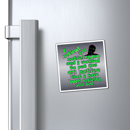 noticed you noticing - Magnets - (brushed nickel)