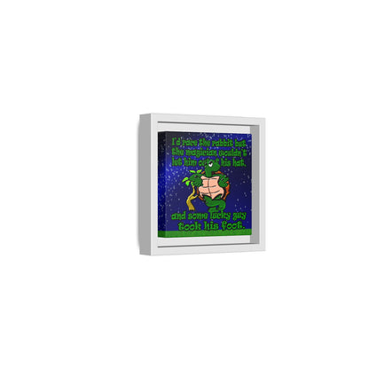 turtle race - framed canvas art ('snoops' background)