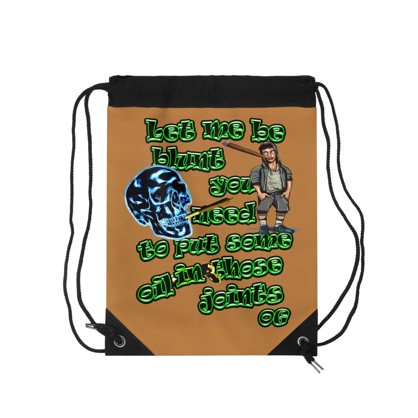 og - Drawstring Bag (light brown)