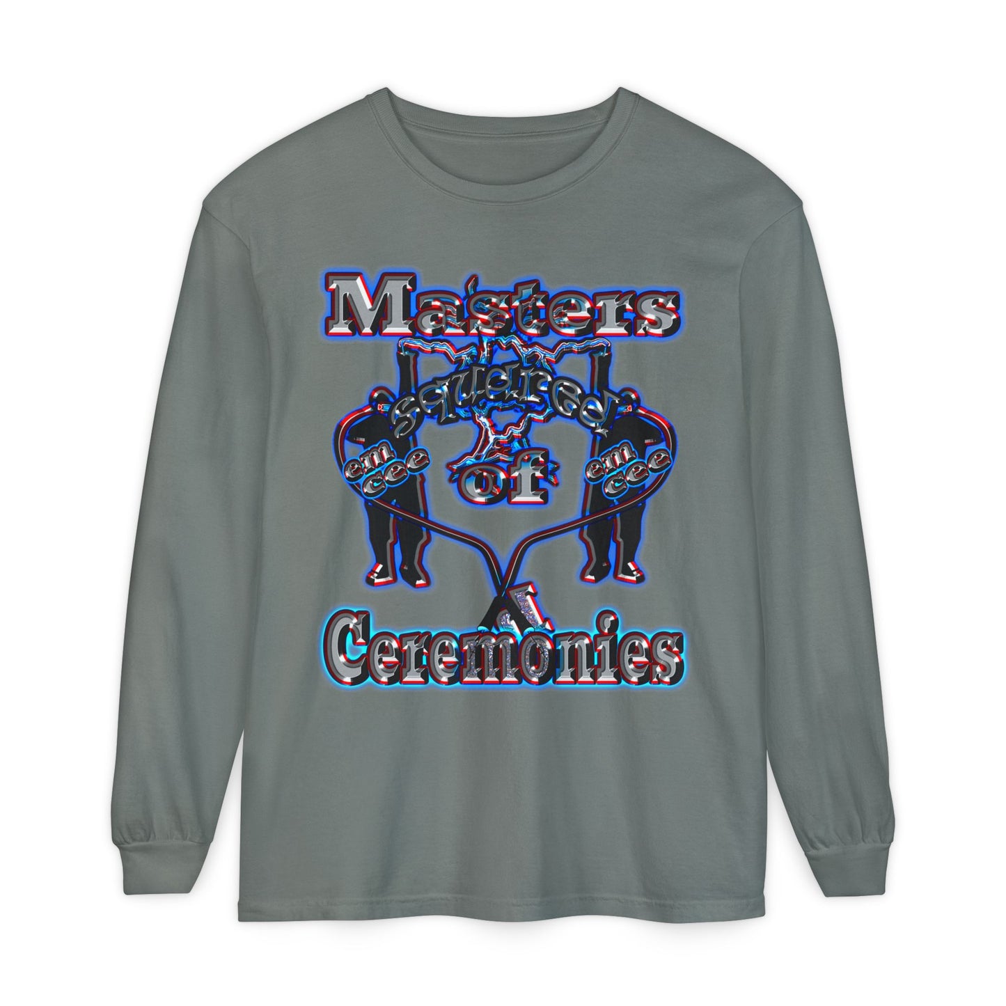 em cee squared - Unisex Garment-dyed Long Sleeve T-Shirt