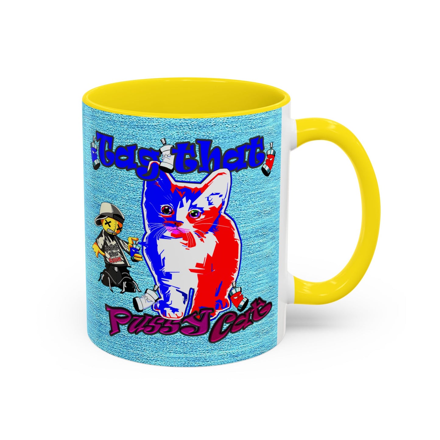 tag that - Accent Mug (faded blue)