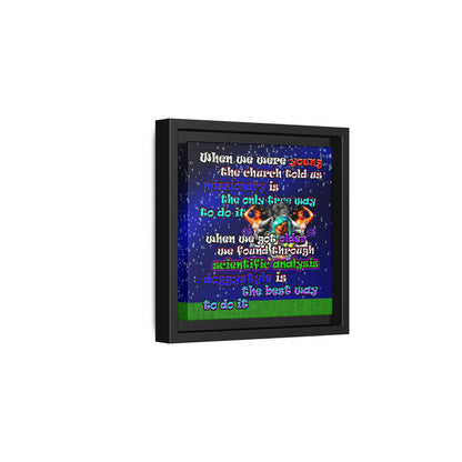 doggystyle - framed canvas art ('snoops' background)