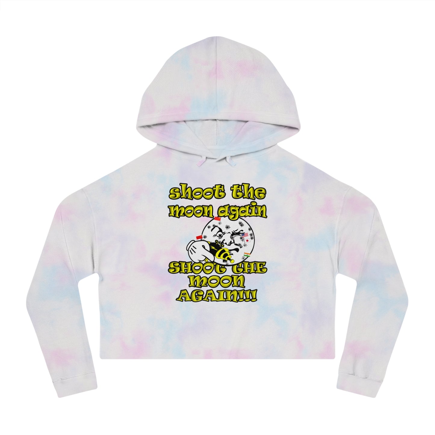 shoot the moon again - Women’s Cropped Hooded Sweatshirt