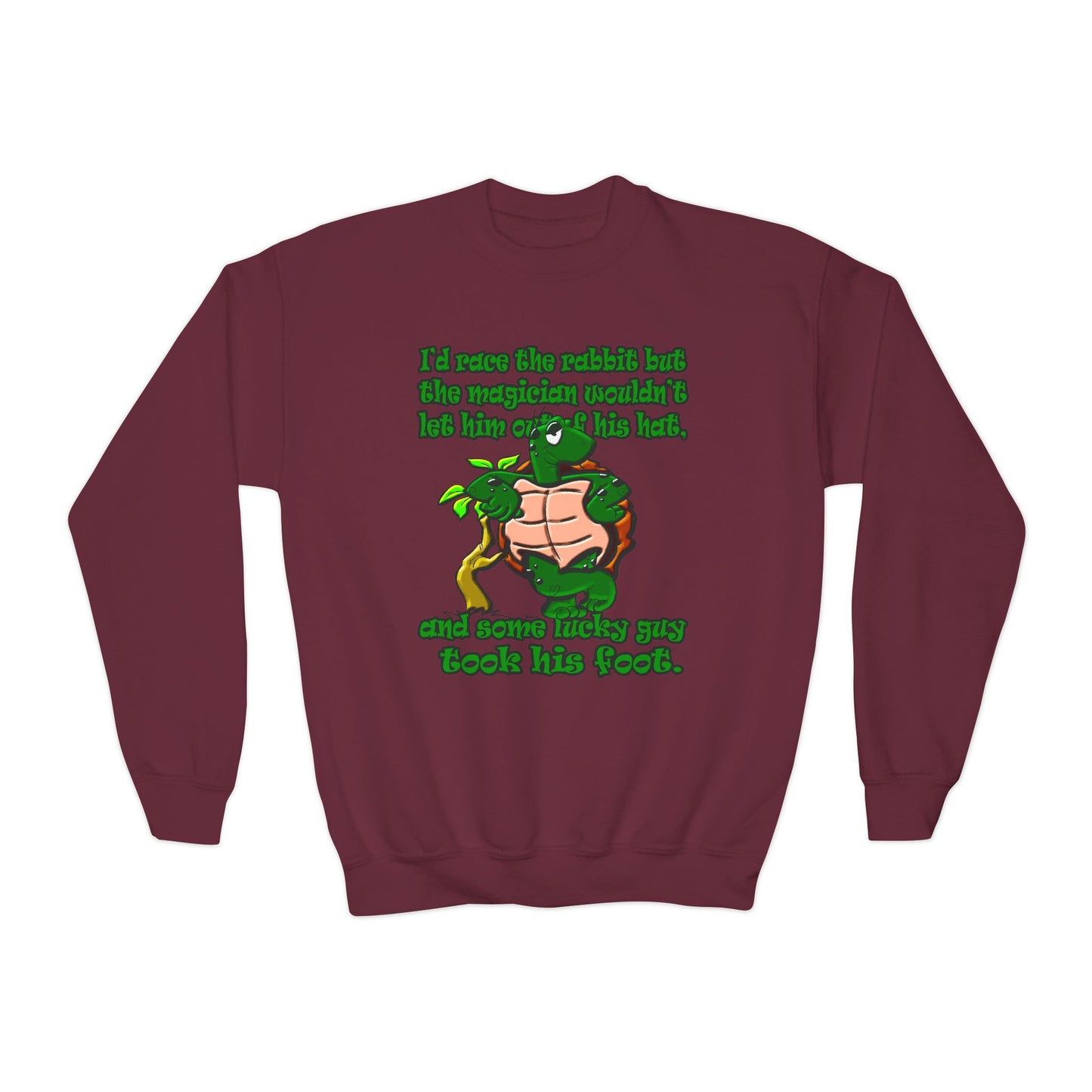 turtle race - Youth Crewneck Sweatshirt