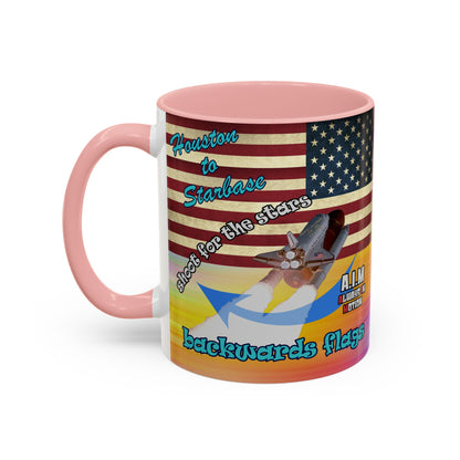 shoot for the stars - Accent Mug (color blur)