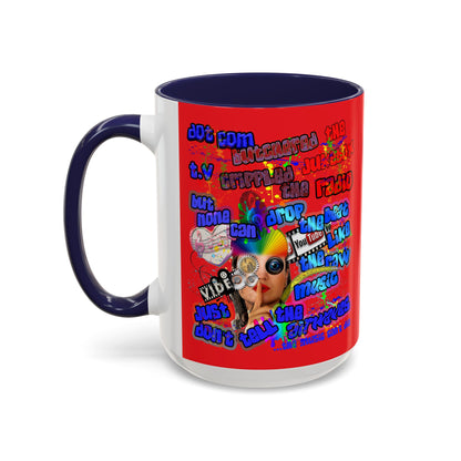 drop the beat - Accent Mug (yellow)
