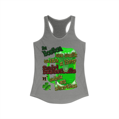 celtics logo - Women's Ideal Racerback Tank