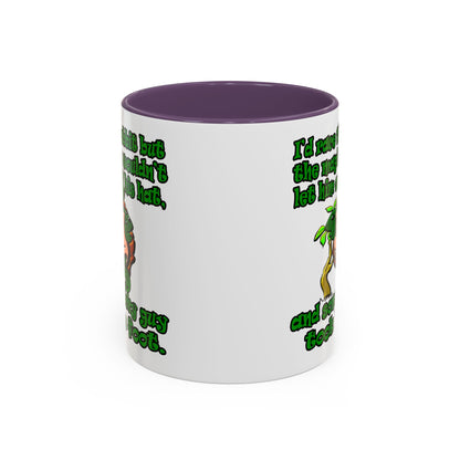 turtle race - Accent Mug (white)