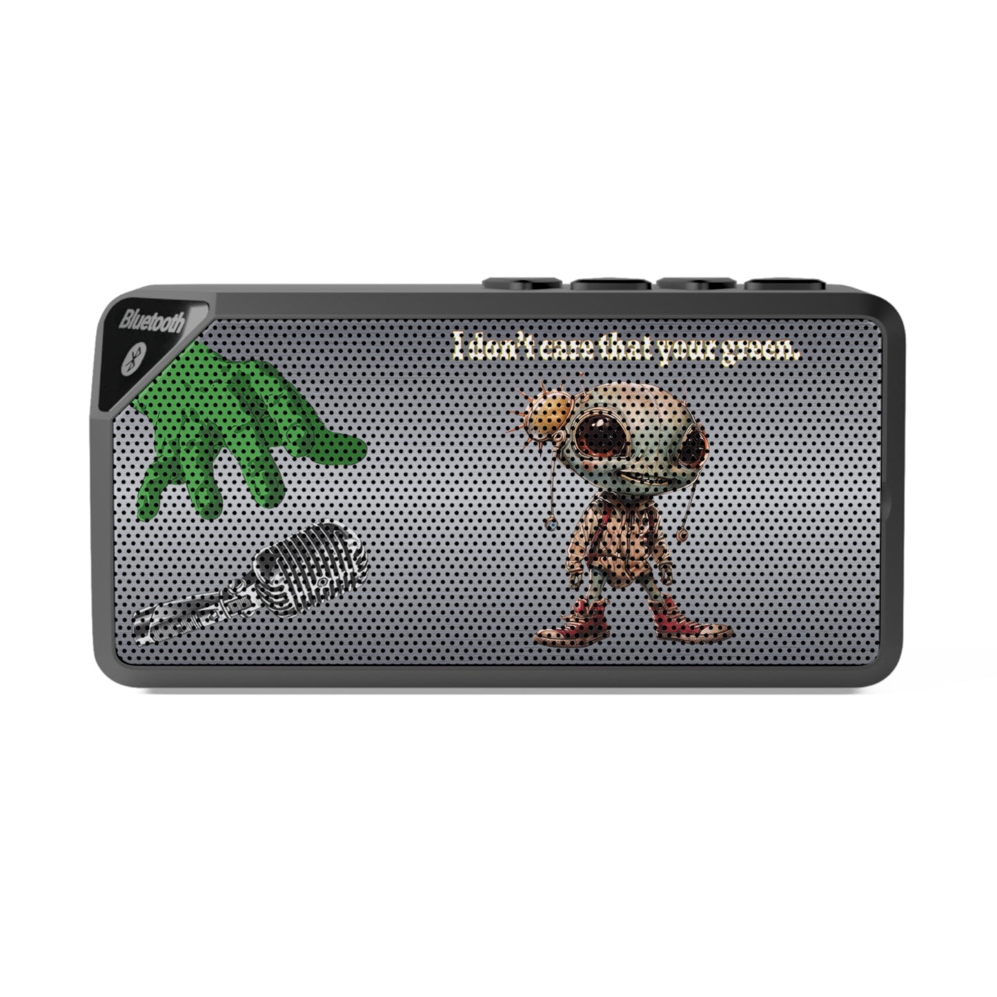 I don't care that your green - Jabba Bluetooth Speaker (brushed nickel)