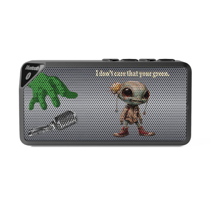 I don't care that your green - Jabba Bluetooth Speaker (brushed nickel)