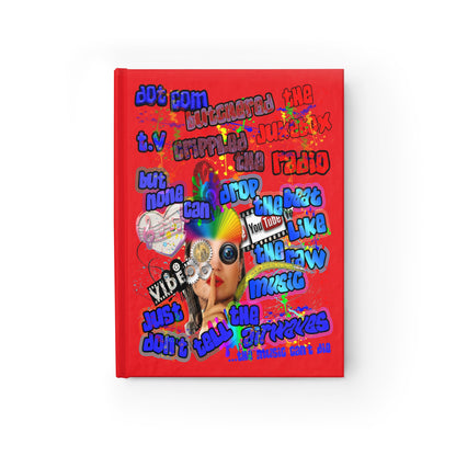 drop the beat - journal-blank (red)