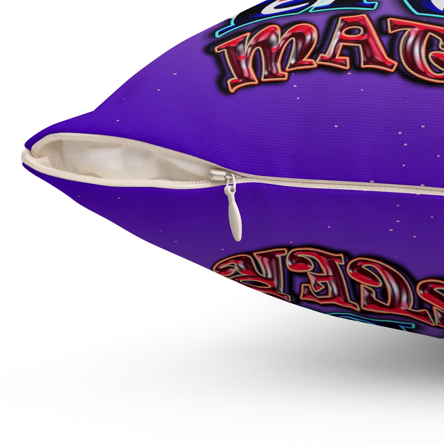 rw&b lives matter - Spun Polyester Square Pillow - (purple-pink wave)