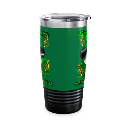 disc jockey - Ringneck Tumbler, 20oz (dark green)