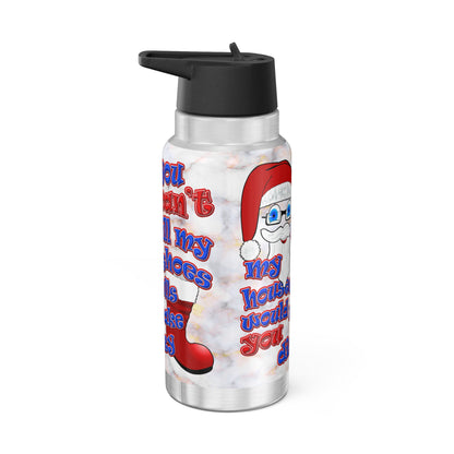 santa's shoes - Gator Tumbler, 32oz  (white marble)