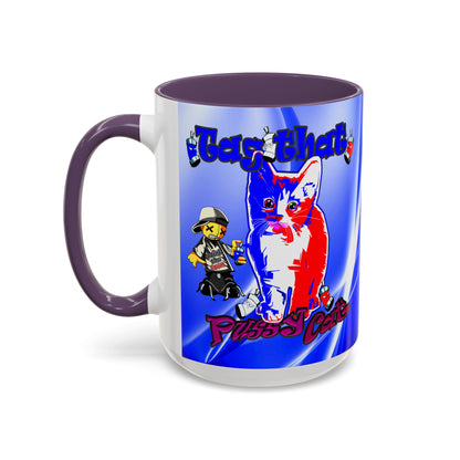 tag that - Accent Mug (blue-white wave)
