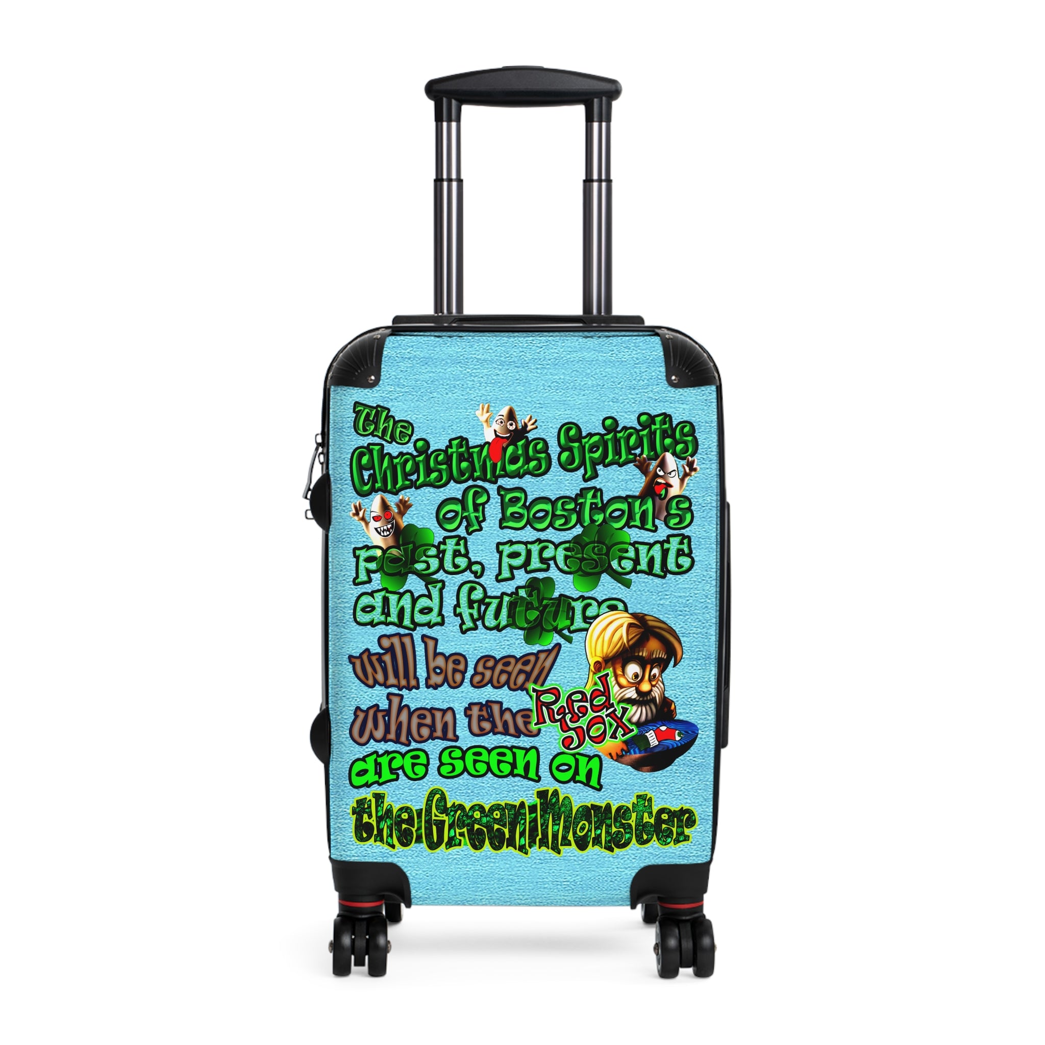 christmas spirits of boston - Suitcase (faded blue)