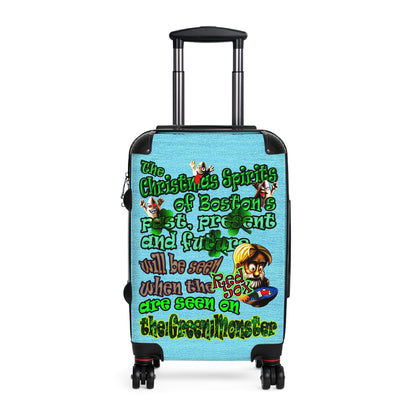 christmas spirits of boston - Suitcase (faded blue)