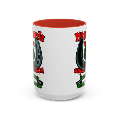 my luck - Accent Mug (white)