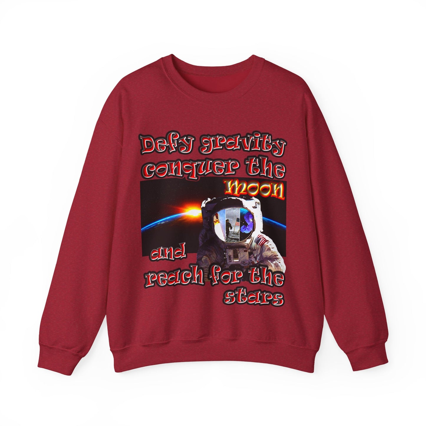 defy conquer reach - Unisex Heavy Blend™ Crewneck Sweatshirt