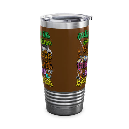 the bum's shit - Ringneck Tumbler, 20oz (brown)