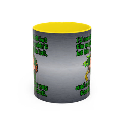 turtle race - Accent Mug (brushed nickel)